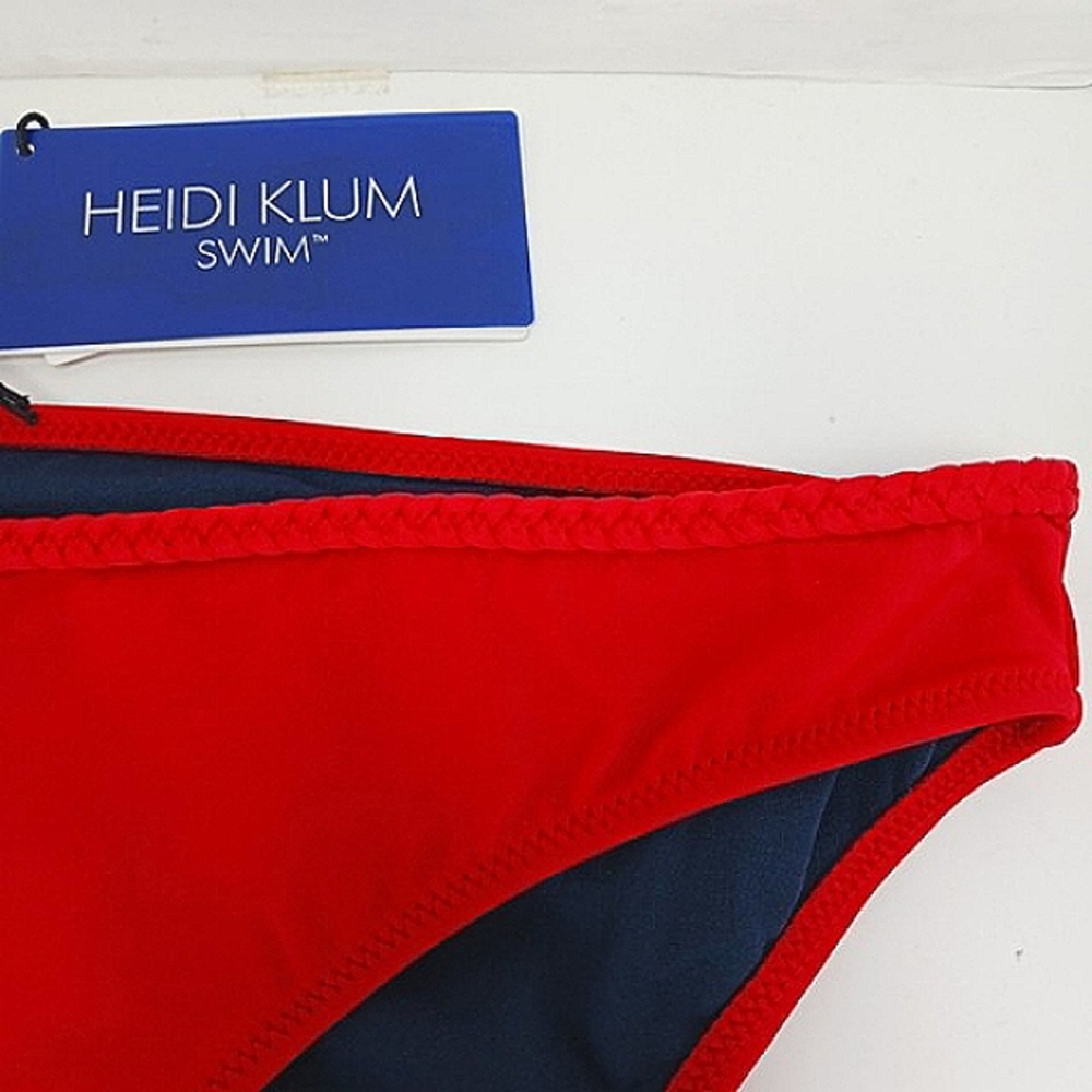 HEIDI KLUM Swim Sun Muse Classic Bikini Bottoms Braided Trim Moderate Co…